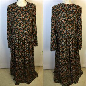 annah hariri silk flower dress Annah Hariri Maxi Floral Dress